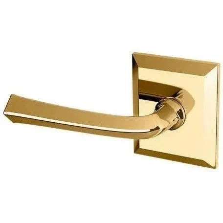 Baldwin 5141 Lever with R033 Rosette in Lifetime Polished Brass finish