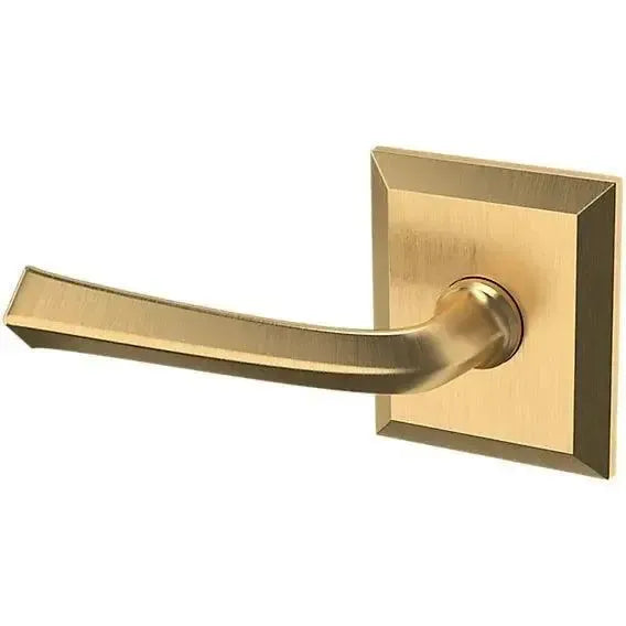 Baldwin 5141 Lever with R033 Rosette in Lifetime Satin Brass finish
