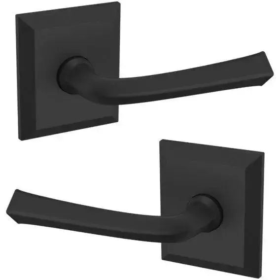 Baldwin 5141 Lever with R033 Rosette in Satin Black finish