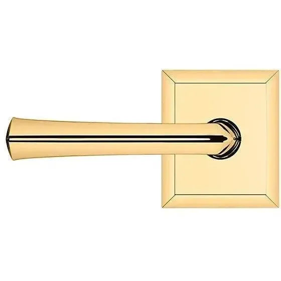 Baldwin 5141 Lever with R033 Rosette in Unlacquered Brass finish