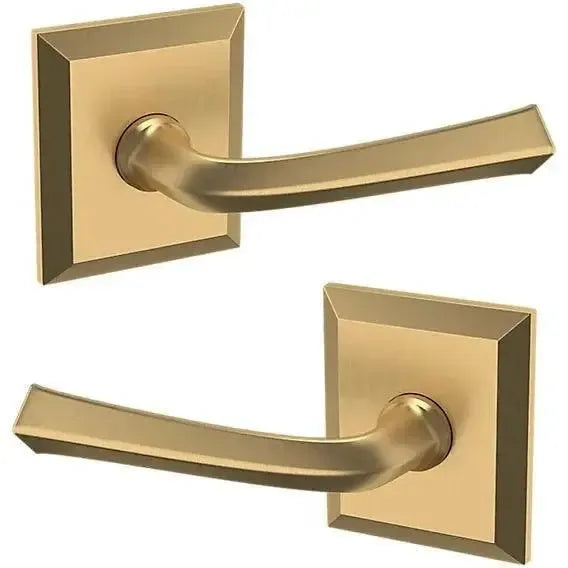 Baldwin 5141 Lever with R033 Rosette in Vintage Brass finish