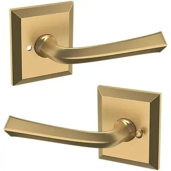 Baldwin 5141 Lever with R033 Rosette in Vintage Brass finish