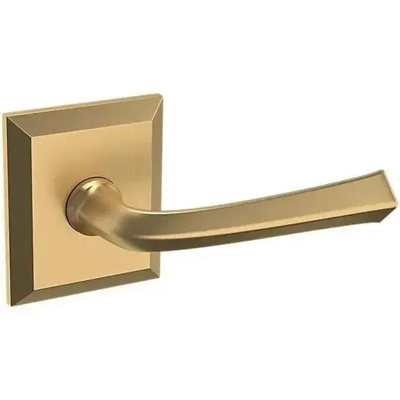 Baldwin 5141 Lever with R033 Rosette in Vintage Brass finish