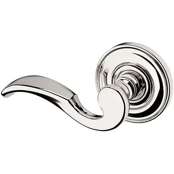 Baldwin Estate 5152 Left Handed Half Dummy Lever with 5017 Rosette in Lifetime Polished Nickel finish