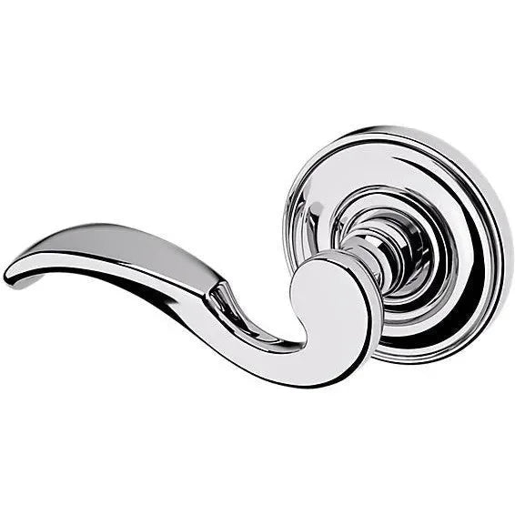 Baldwin Estate 5152 Left Handed Half Dummy Lever with 5017 Rosette in Polished Chrome finish