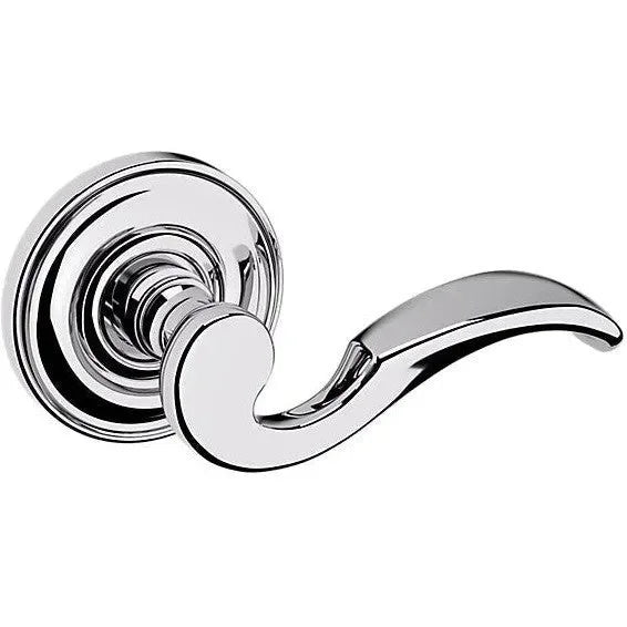 Baldwin Estate 5152 Right Handed Half Dummy Lever with 5017 Rosette in Polished Chrome finish