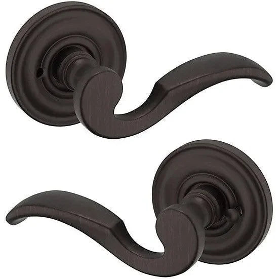 Baldwin Estate 5152 Privacy Lever with 5017 Rosette in Venetian Bronze finish