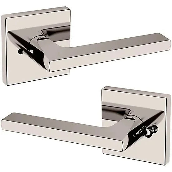 Baldwin Estate 5162 Privacy Lever with R017 Rosette in Lifetime Polished Nickel finish