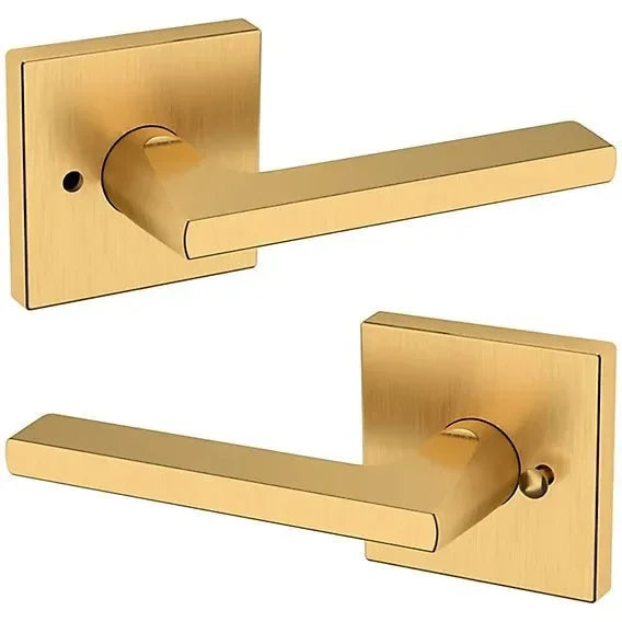 Baldwin Estate 5162 Privacy Lever with R017 Rosette in Lifetime Satin Brass finish