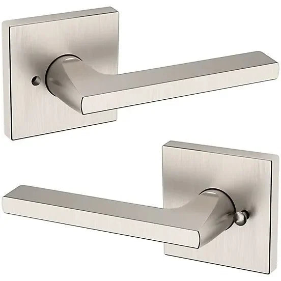 Baldwin Estate 5162 Privacy Lever with R017 Rosette in Lifetime Satin Nickel finish