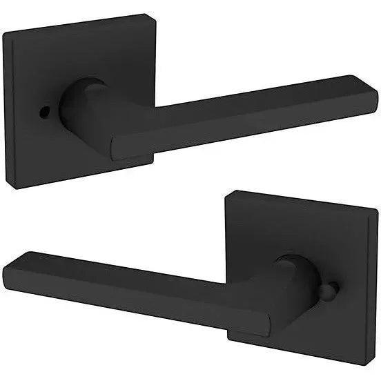 Baldwin Estate 5162 Privacy Lever with R017 Rosette in Satin Black finish
