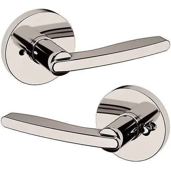 Baldwin 5164 Houston Lever with 5046 Rosette Lifetime Polished Nickel