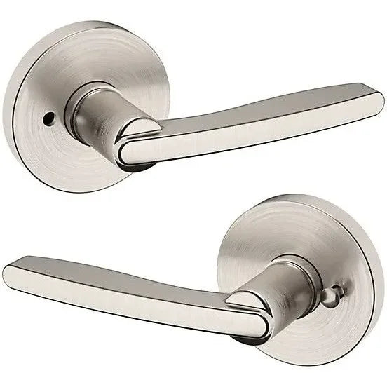 Baldwin 5164 Houston Lever with 5046 Rosette Lifetime Satin Nickel