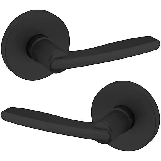 Baldwin 5164 Houston Lever with 5046 Rosette Satin Black