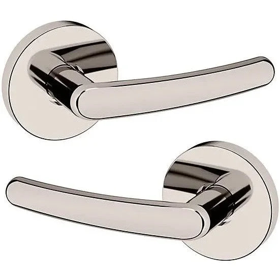Baldwin Estate 5165 Full Dummy Lever with 5046 Rosette in Lifetime Polished Nickel finish