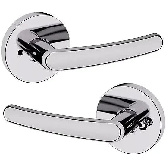 Baldwin Estate 5165 Privacy Lever with 5046 Rosette in Polished Chrome finish