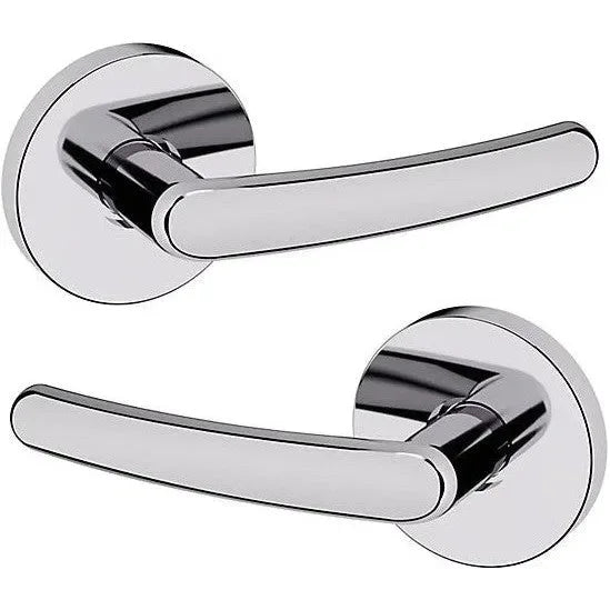 Baldwin Estate 5165 Full Dummy Lever with 5046 Rosette in Polished Chrome finish