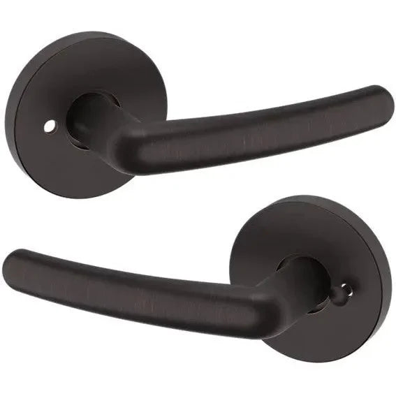 Baldwin Estate 5165 Privacy Lever with 5046 Rosette in Venetian Bronze finish