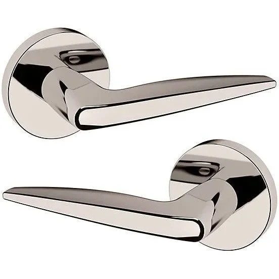 Baldwin Estate 5166 Passage Lever with 5046 Rosette in Lifetime Polished Nickel finish