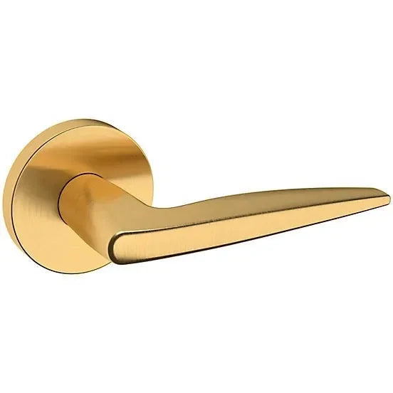 Baldwin Estate 5166 Right Handed Half Dummy Lever with 5046 Rosette in Lifetime Satin Brass finish