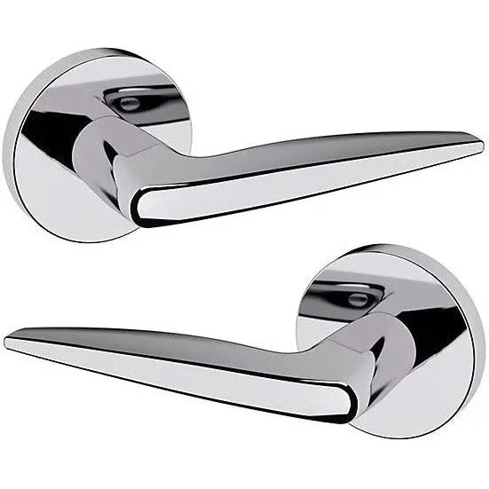 Baldwin Estate 5166 Passage Lever with 5046 Rosette in Polished Chrome finish