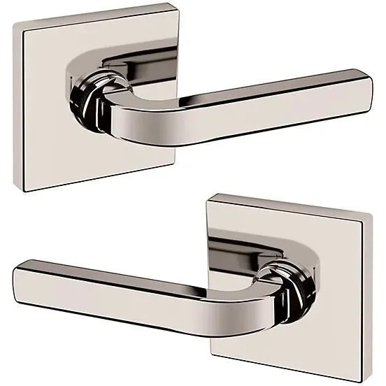 Baldwin Estate 5190 Full Dummy Lever with R017 Rosette in Lifetime Polished Nickel finish