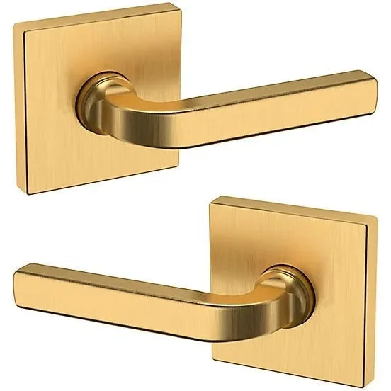 Baldwin Estate 5190 Full Dummy Lever with R017 Rosette in Lifetime Satin Brass finish