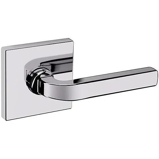 Baldwin Estate 5190 Left Handed Half Dummy Lever with R017 Rosette in Polished Chrome finish