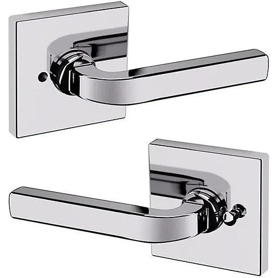 Baldwin Estate 5190 Privacy Lever with R017 Rosette in Polished Chrome finish