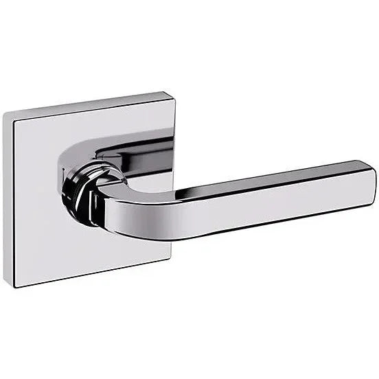 Baldwin Estate 5190 Right Handed Half Dummy Lever with R017 Rosette in Polished Chrome finish