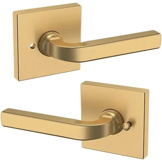 Baldwin Estate 5190 Privacy Lever with R017 Rosette in Vintage Brass finish