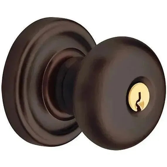 Baldwin EstateBaldwin 5205 Keyed Classic Knob with Classic Rosette in 