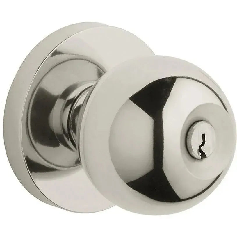 Baldwin EstateBaldwin 5215 Modern Keyed Knob with Contemporary Rosette in 