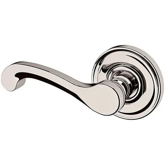 Baldwin 5445V Lever with 5048 Rosette Lifetime Polished Nickel
