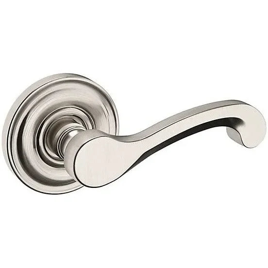 Baldwin 5445V Lever with 5048 Rosette Lifetime Satin Nickel
