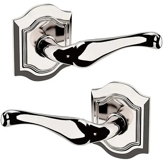 Baldwin 5447V Bethpage Lever with R027 Rosette Lifetime Polished Nickel
