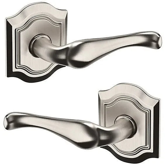 Baldwin 5447V Bethpage Lever with R027 Rosette Lifetime Satin Nickel