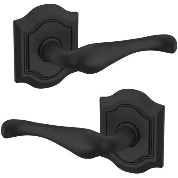 Baldwin 5447V Bethpage Lever with R027 Rosette Satin Black