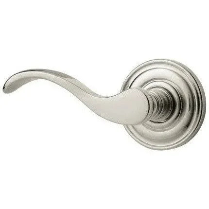 Baldwin 5455V Wave Lever with 5048 Rosette Lifetime Polished Nickel
