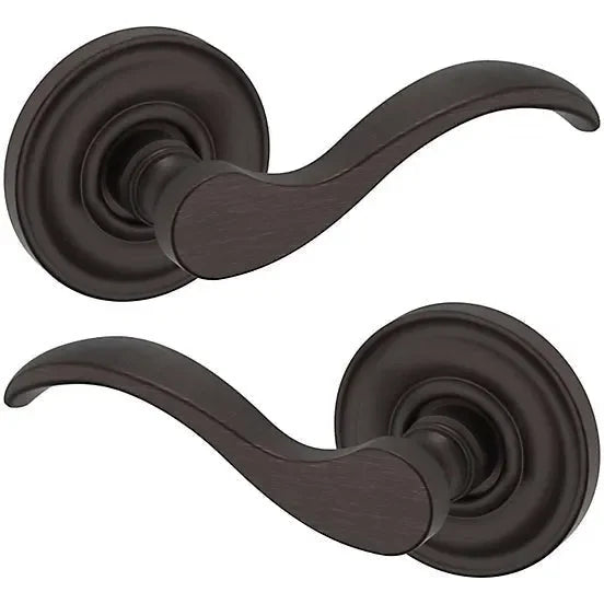 Baldwin 5455V Wave Lever with 5048 Rosette Venetian Bronze