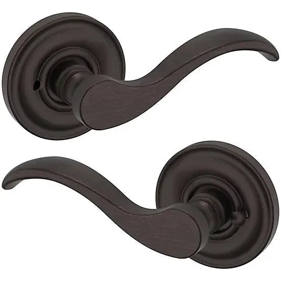 Baldwin 5455V Wave Lever with 5048 Rosette Venetian Bronze
