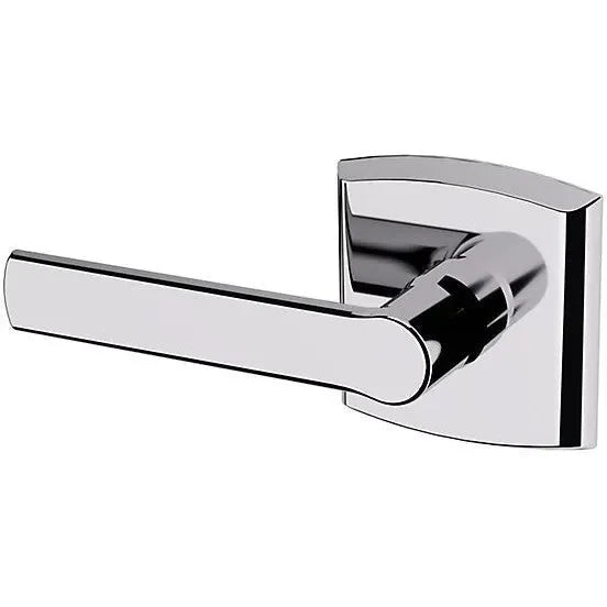 Baldwin Estate 5485V Left Handed Half Dummy Lever with R026 Rosette in Polished Chrome finish