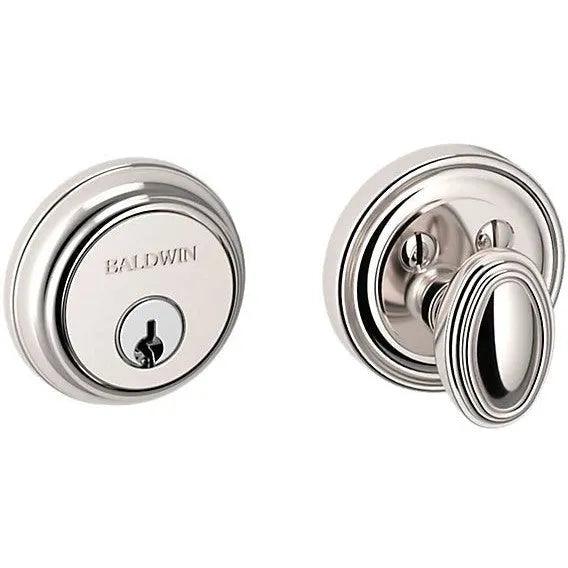 Baldwin Estate 8031 Traditional Deadbolt in Lifetime Polished Nickel finish