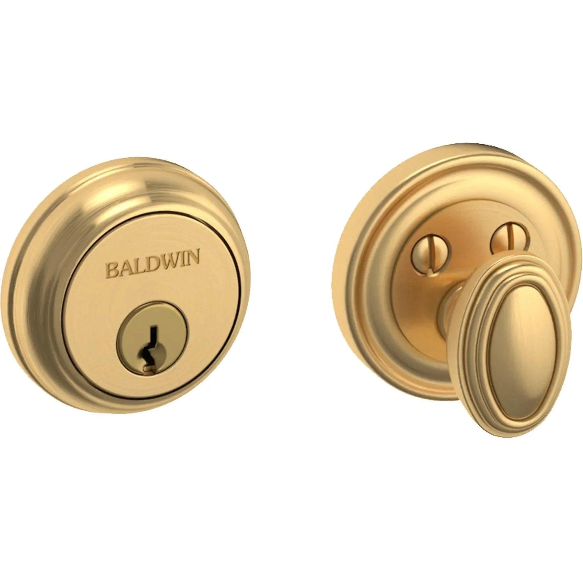 Baldwin Estate 8031 Traditional Deadbolt in Lifetime Satin Brass finish