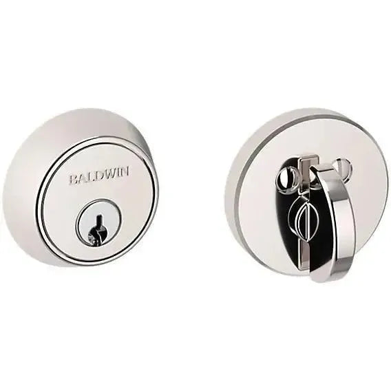 Baldwin 8041 Contemporary Deadbolt- 1 5/8" Door Prep in Lifetime Polished Nickel finish