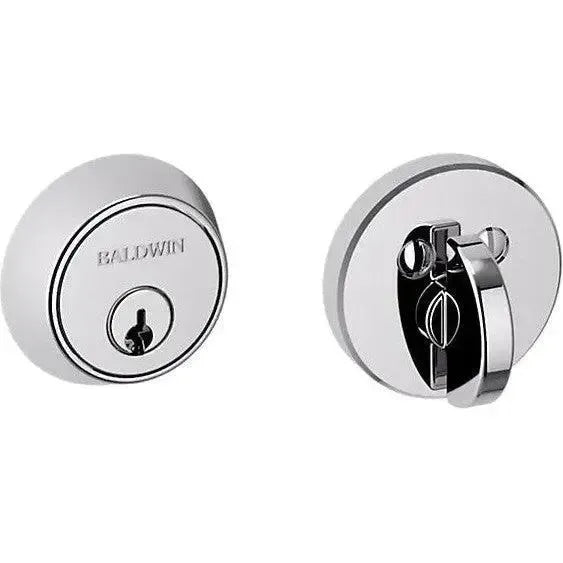 Baldwin 8041 Contemporary Deadbolt- 1 5/8" Door Prep in Polished Chrome finish