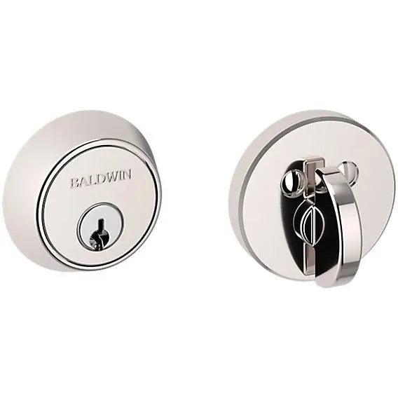 Baldwin Estate 8041 Contemporary Deadbolt in Lifetime Polished Nickel finish