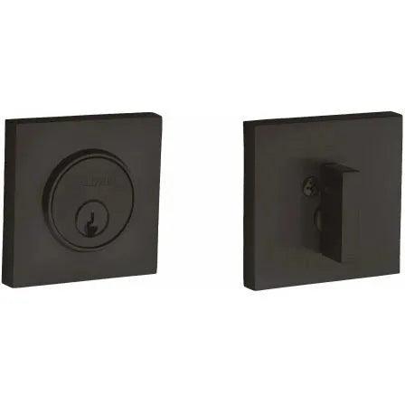 Baldwin Estate 8220 Contemporary Square Deadbolt in Oil Rubbed Bronze finish