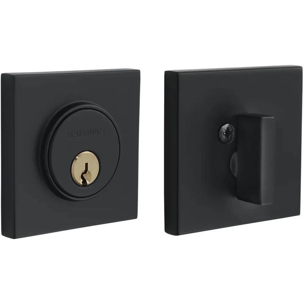 Baldwin Estate 8220 Contemporary Square Deadbolt in Satin Black finish
