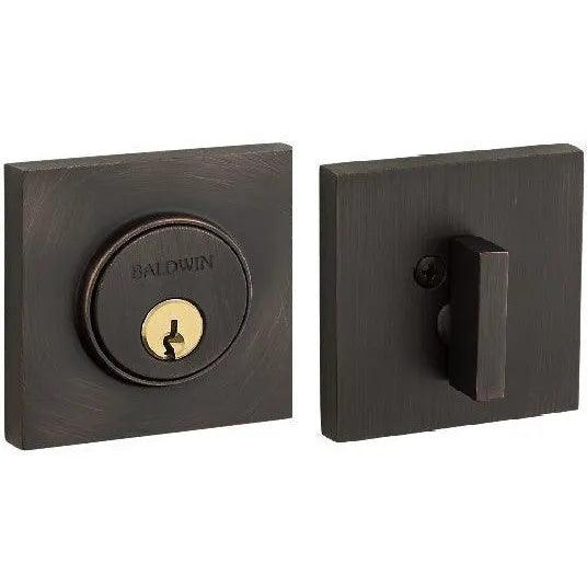 Baldwin Estate 8220 Contemporary Square Deadbolt in Venetian Bronze finish